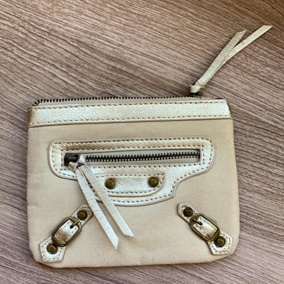 Balenciaga Handbags - Balenciaga pouch motocross classic leather canvas